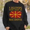 Vintage Macedonian Flag S Sweatshirt Geschenke für Ihn