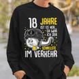 Vor 18 Jahren Der Fastest In Traffic 18Th Birthday Man Sweatshirt Geschenke für Ihn