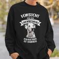 Vorsichtor Dem Herrchen Der Dalmatian Ist Harmlos Gassi Sweatshirt Geschenke für Ihn