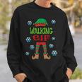 Walkers Lazy Christmas Costume Walking Elf Sweatshirt Gifts for Him