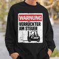 Warning Crazy Forklift S Sweatshirt Geschenke für Ihn