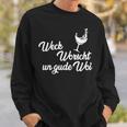 Weck Worscht Un Gude Woi Hessen Pfalz Saying Dialect Sweatshirt Geschenke für Ihn