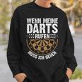 Wenn Meine Darts Rufen Muss Gehen Dartspieler Sweatshirt Geschenke für Ihn