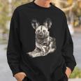 Wild Dog Making Eye Contact For Wild Dog Fans Sweatshirt Gifts for Him
