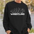 Wrestling Evolution Wrestler Wrestling Martial Arts Sweatshirt Geschenke für Ihn