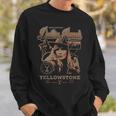 Yellowstone Iconic Beth Dutton Distressed Big Chest Poster Sweatshirt Geschenke für Ihn