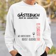 My 30Th Birthday And The Guest Book Sweatshirt Geschenke für Ihn