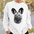 African Painted Dog Close-Up For Wild Dog Fans Sweatshirt Gifts for Him