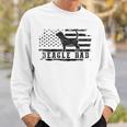 Beagle Dad Distressed American Flag Patriotic Dog Sweatshirt Gifts for Him