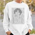 Benson First NameWith Glasses Personalized Vintage Sweatshirt Gifts for Him
