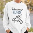 Born To Stick Motif For All Fans Of Diy & Crafts Gray Sweatshirt Geschenke für Ihn