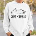 Chat Humour Cadeau Chat M'épuise Sweater e Cadeaux pour lui