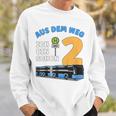 Children's 2 Years Boy Little Bus Driver 2Nd Birthday Bus Articulated Bus Sweatshirt Geschenke für Ihn