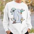 Children's 6 Years Birthday Robot And Technology Sweatshirt Geschenke für Ihn