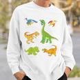 Children's Dinosaur Popular Dinos With Name Sweatshirt Geschenke für Ihn