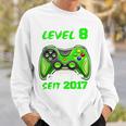 Children's Level 8 Birthday Boy Gamer 2017 8Th Birthday Sweatshirt Geschenke für Ihn