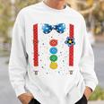 Clown Carnival Costume Clown Costume Clown Fancy Dress Confetti Sweatshirt Geschenke für Ihn