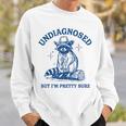 Cowboy Raccoon Meme Unisex Sweatshirt - Humorous Wildlife Vibe Gifts for Him