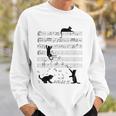 Cute Cat Music Noteintage Notes Musician Sweatshirt Geschenke für Ihn