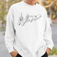 Deutschrap Hip Hop 187 Hand Shield Gesture Sweatshirt Geschenke für Ihn