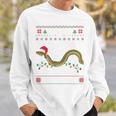 Eel I Want For Christmas I Angler Ugly Christmas Sweater Sweatshirt Geschenke für Ihn