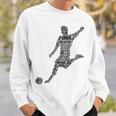 Footballer Football Children's Boys Sweatshirt Geschenke für Ihn