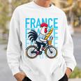 France Bicycle And Baguette Breton Stripes Rooster Sweatshirt Geschenke für Ihn