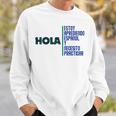 Saying Hola Estoy Aprendiendo Español Learn Spanish Sweatshirt Geschenke für Ihn