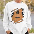 With Guitar Acoustic Music Guitarist Musician Blue Sweatshirt Geschenke für Ihn