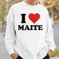 I Heart Maite First Name I Love Personalized Stuff Camisa de entrenamiento Regalos para él