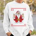 Heavy Metal Christmas Sleigher Hail Santa Claus Rock Music Sweatshirt Geschenke für Ihn