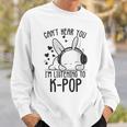 Ich Kann Dich Nicht Hören Ich Hörre Zu Kpop Rabbit K-Pop Gray Sweatshirt Geschenke für Ihn