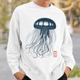 Japanese Aesthetic Asianintage Medusa Jellyfish Gray Sweatshirt Geschenke für Ihn