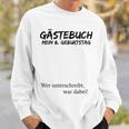 Kinder Mein 8 Geburtstag Und Das Gästebuch Sweatshirt Geschenke für Ihn