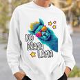 Lama No Drama With Sunglasses Cool Saying Alpaca Sweatshirt Geschenke für Ihn