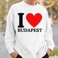 With I Love Budapest Motif Sweatshirt Geschenke für Ihn