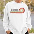 I Love Kendrick Personalizado Retro Sunset Primer Nombre Camisa de entrenamiento Regalos para él