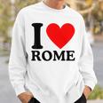 I Love Rome I Heart Rome Camisa de entrenamiento Regalos para él