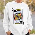 Playing Card King Of Clubs I Cross King S Sweatshirt Geschenke für Ihn