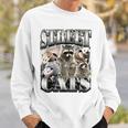 Retro Raccoon Sweatshirt - Unhinged Nature Theme for Summer Adventures Gifts for Him