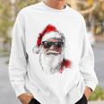 Santa Claus Christmas Graphic X-Mas Sunglasses Santa Sweatshirt Geschenke für Ihn