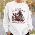 Santa Claus World Tour Christmas Music Musician Band Blue Sweatshirt Geschenke für Ihn