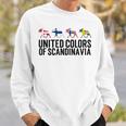 Scandinavia Flags Sweden Norway Denmark Finland Sweatshirt Geschenke für Ihn