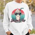 Shake It Up Milkshake Sunglasses Cool Retro Sweatshirt Gifts for Him