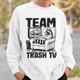 Team Trash Tv Raccoon Gray Sweatshirt Geschenke für Ihn