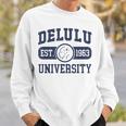 University Delulu Sweatshirt Geschenke für Ihn