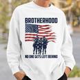Veteran Brotherhood No One Left Behind Back Graphic Sweatshirt Gifts for Him