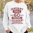 Vintage January 1965 60Th Birthday Sweatshirt Geschenke für Ihn