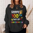 100 Days Of Kindergarten Happy 100Th Day Of School Teachers Sweatshirt Gifts for Her