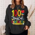 100 Days Of Kindergarten School 100Th Days Of School Sweatshirt Gifts for Her